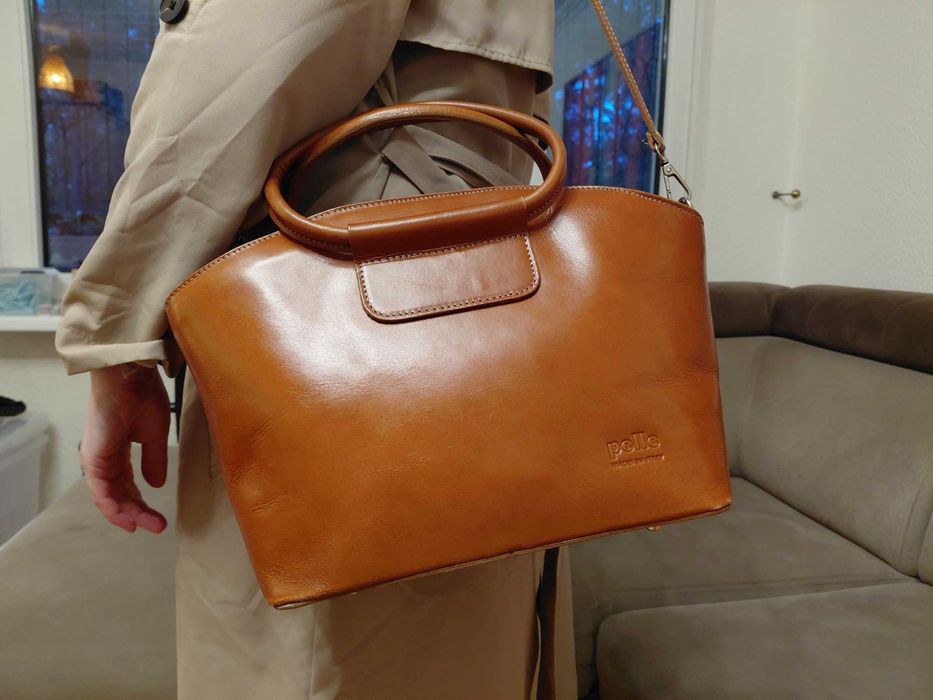 Kuferek torebka damska skórzana pelle