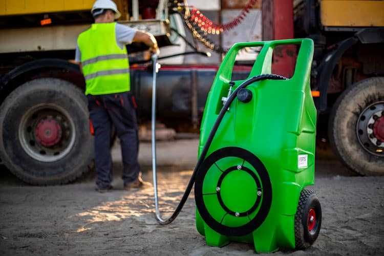 Mobilny Zbiornik Paliwa ON Oleju Napędowego Fortis Żółw 100 Litrów 12V