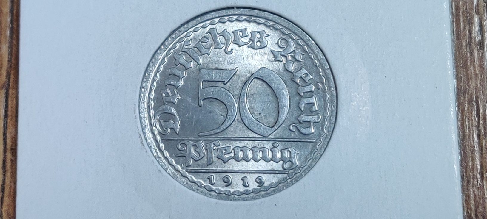 50 pfennig  1919r "F" stan 1
