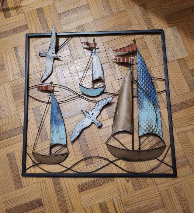 Quadro decorativo barcos