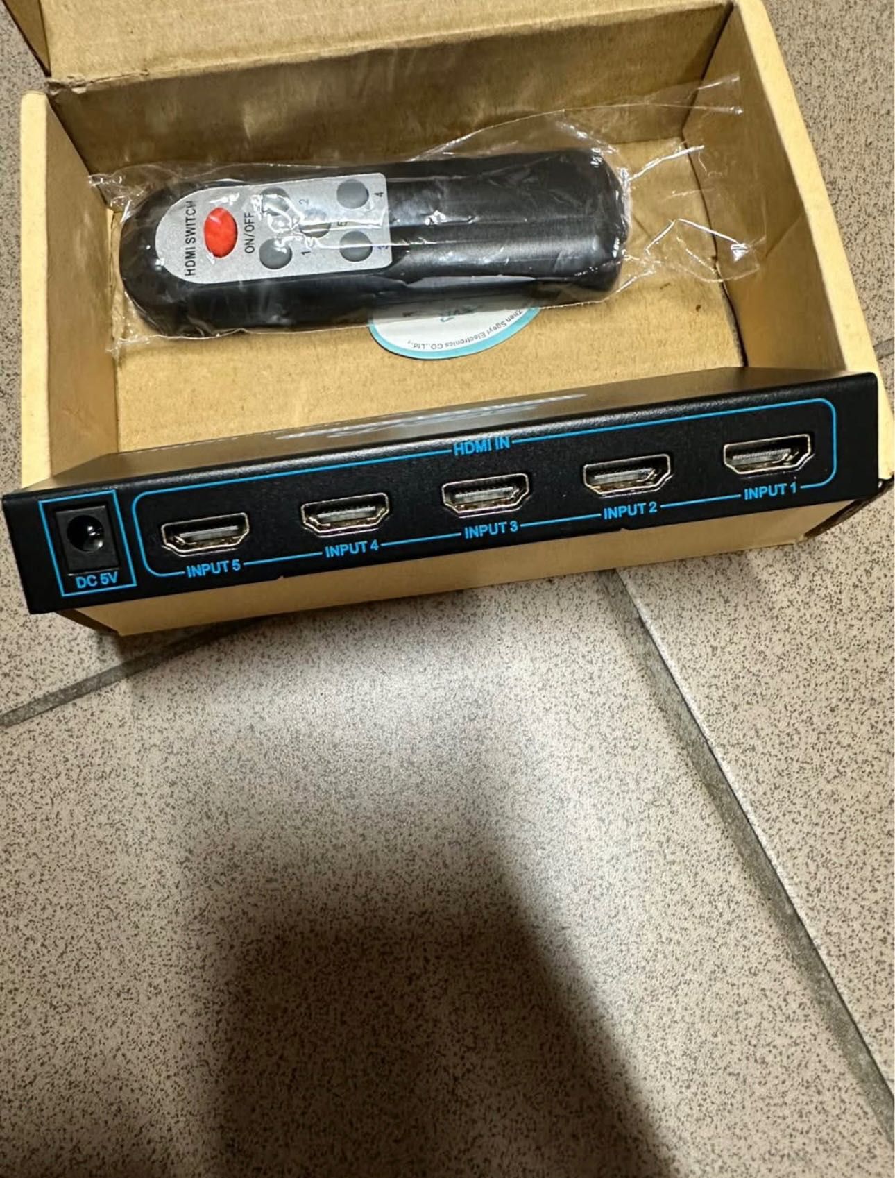 SGEYR Rozdzielacz Hdmi 5 w 1, przełącznik Hdmi 4K