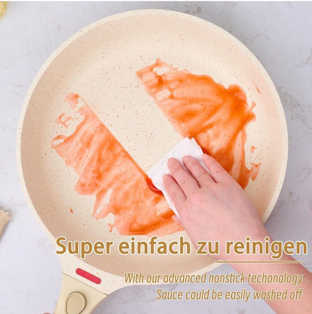 JEETEE Zestaw dwóch patelni że zdejmowanymi rączkami