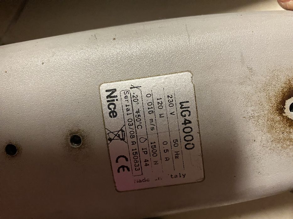 Naped bramy NICE używany