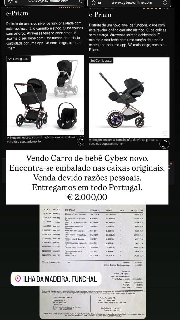 Carro bebé Cybex