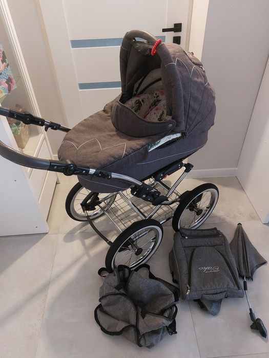 Wózek dziecięcy, Gondola, spacerówka, nosidełko, dużo dodatków.