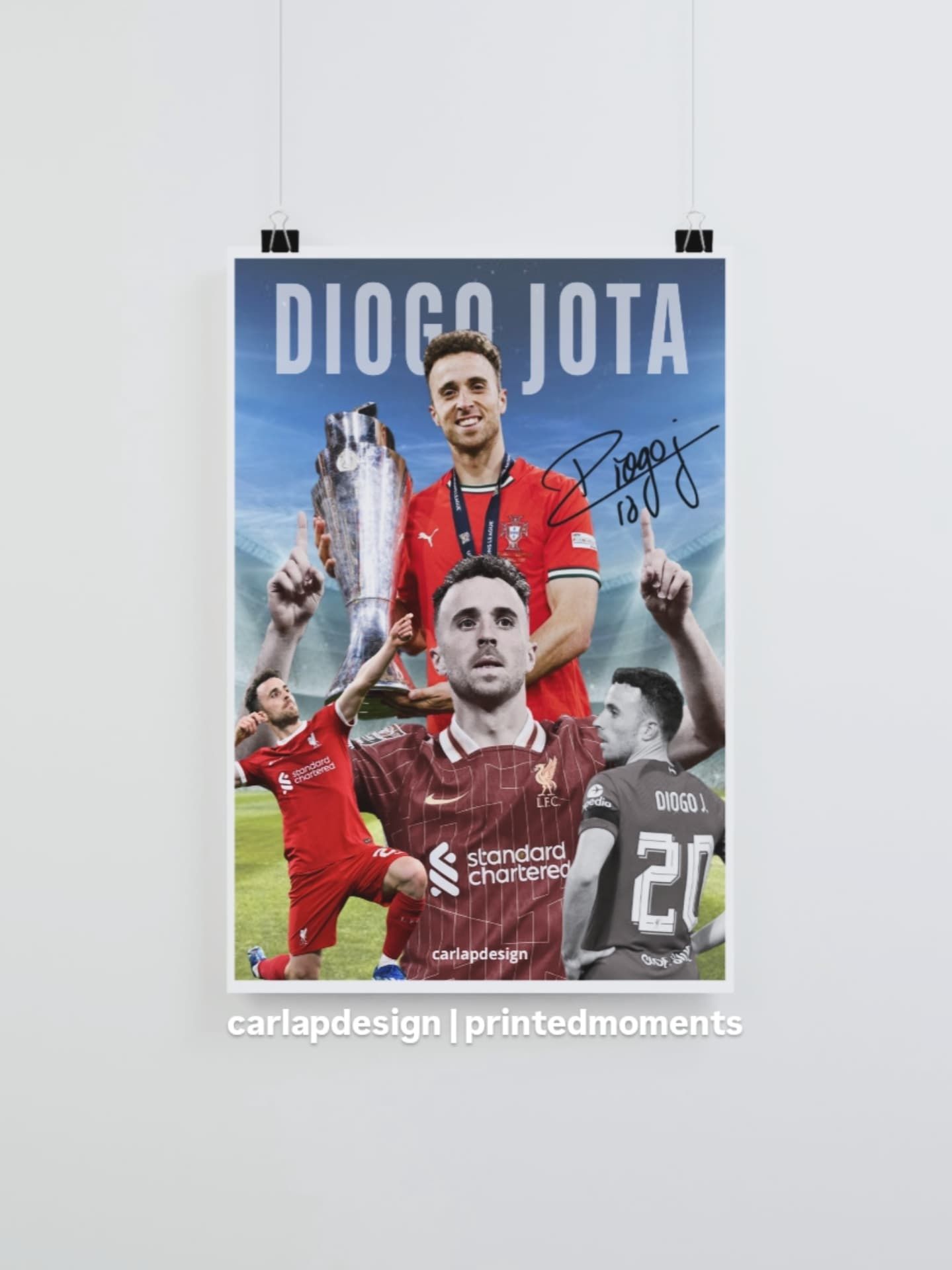 Diogo Jota Poster / Quadro Homenagem
