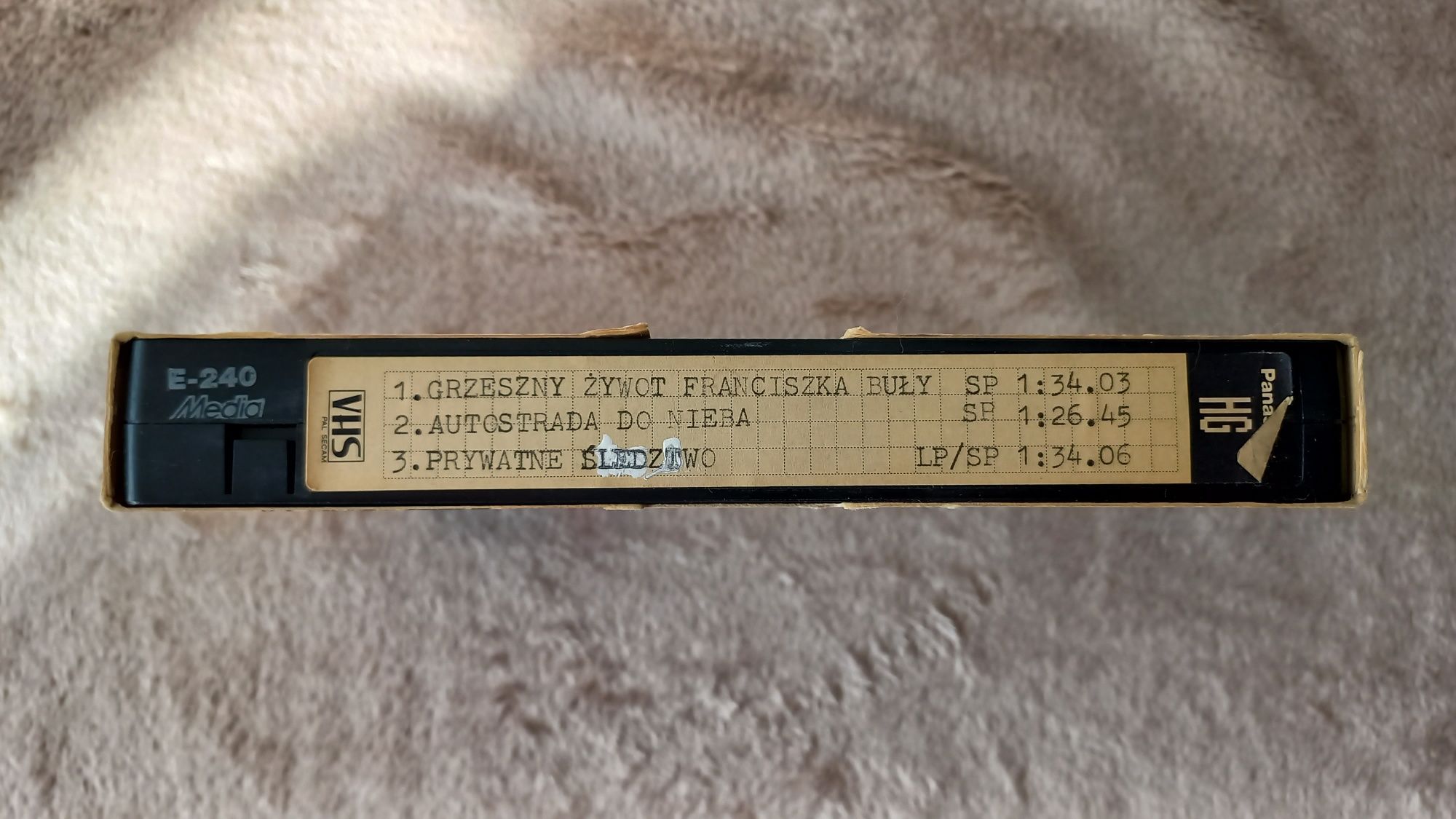 Kaseta Video VHS Panasonic 13 szt Polskie Filmy Teledyski HiT! Ideał!