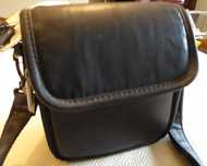 Bolsa máquina fotográfica, pele sintética, preto