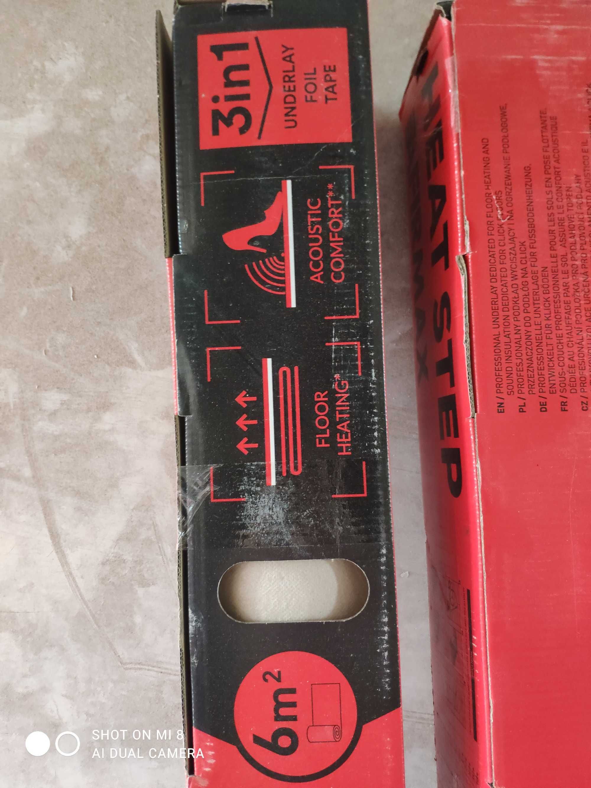 Podkład pod panele na click, Afirmax HEAT STEP 3IN1, 2mm