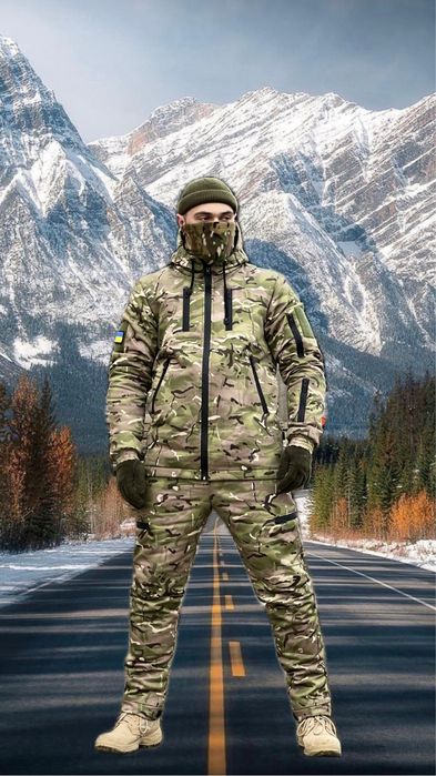 -30+0 Форма военная зимняя мультикам пиксель костюм тактический зимний