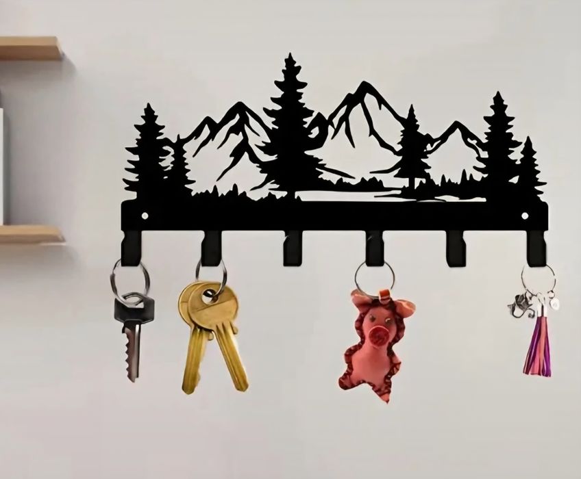 Wieszak dekoracyjny z motywem górskim
