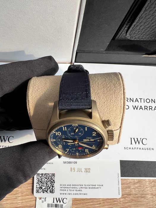 Piękny IWC Pilot's Chronograph 41mm 2022 fullset - Przecena