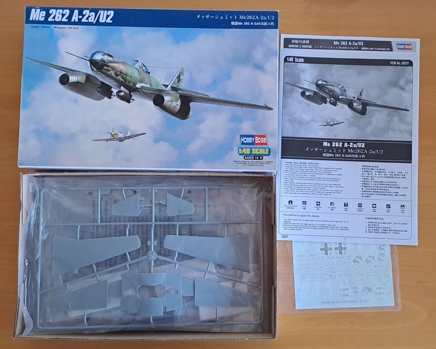 Kit de Modelismo Me262A-2a/U2 escala 1/48