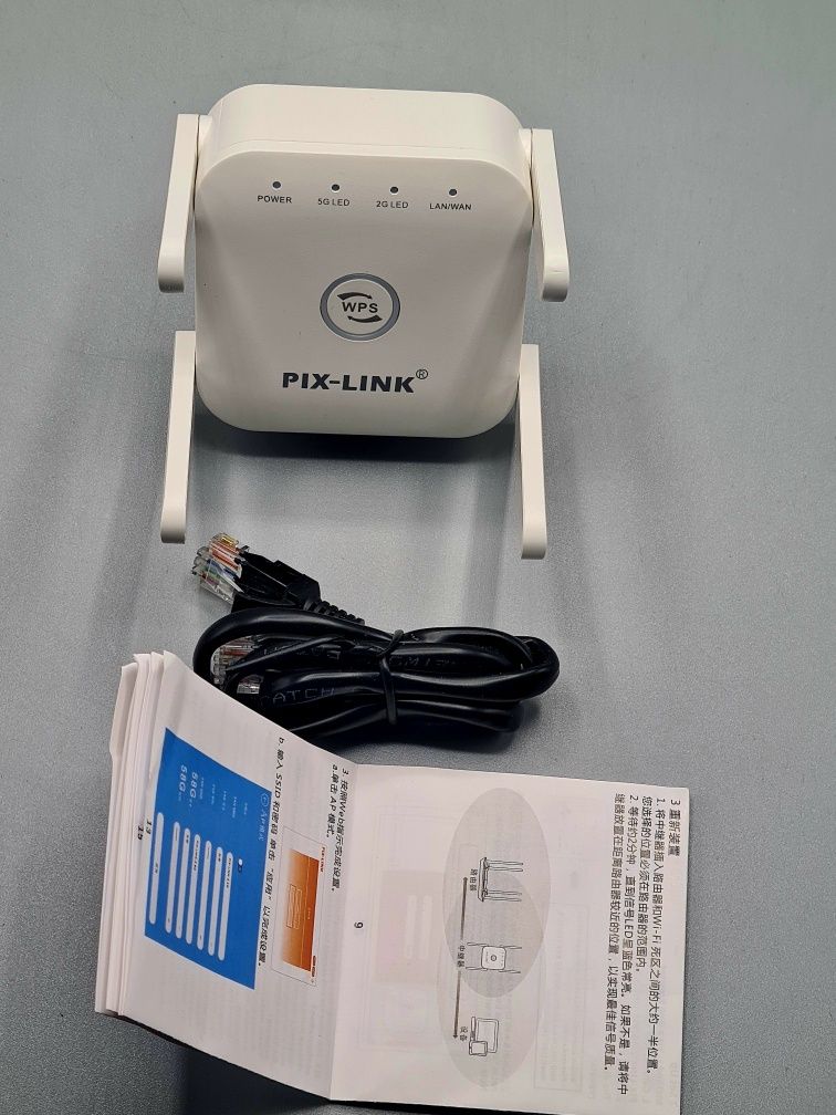 wzmacniacz sygnału WiFi REPEATER 1200 mb/s router PIX LINK LV-AC24