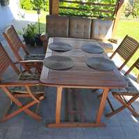 Zestaw mebli ogrodowych rozkladany stół + 4 krzesła
