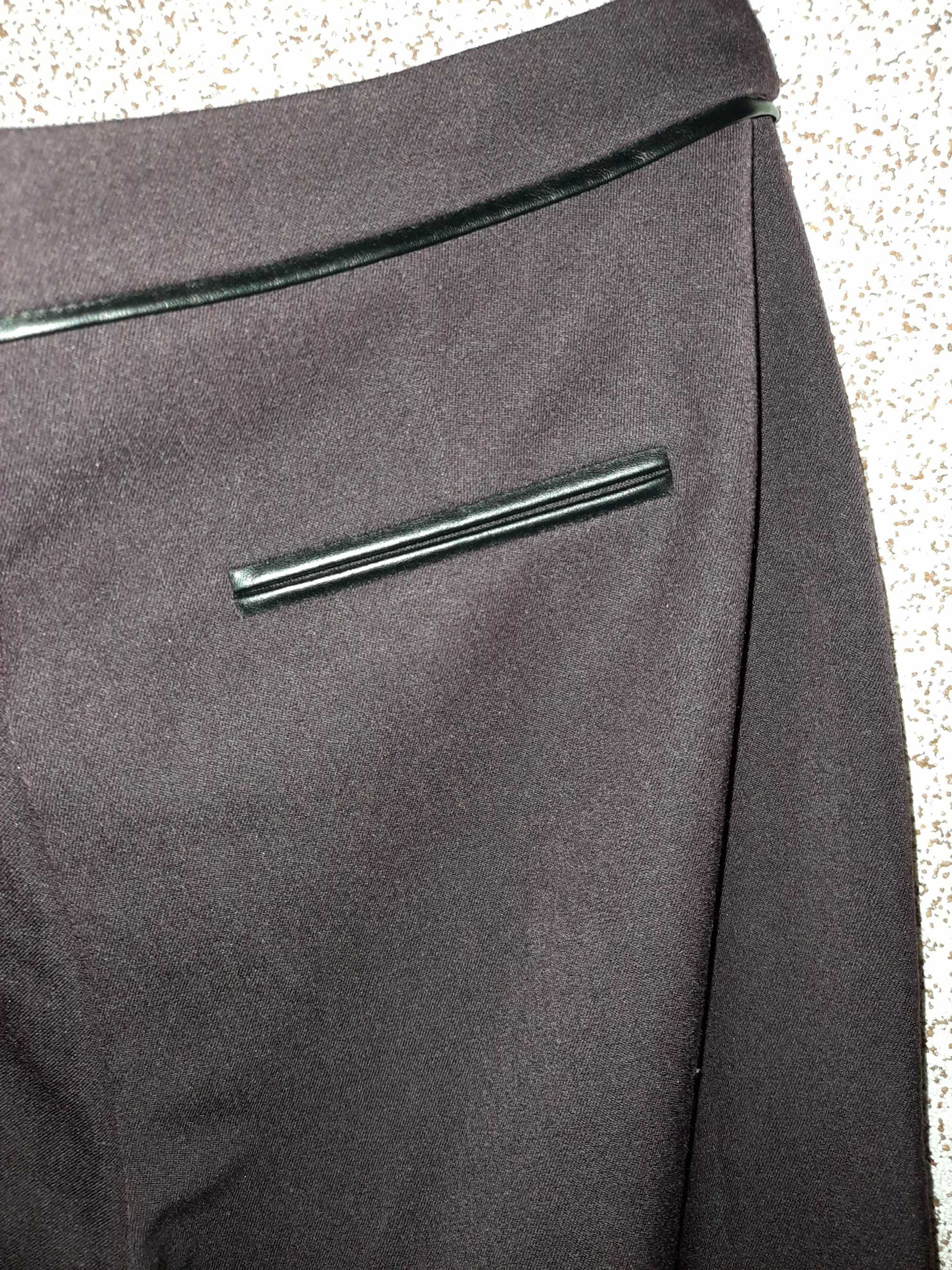 Spodnie materiałowe bordo f&f