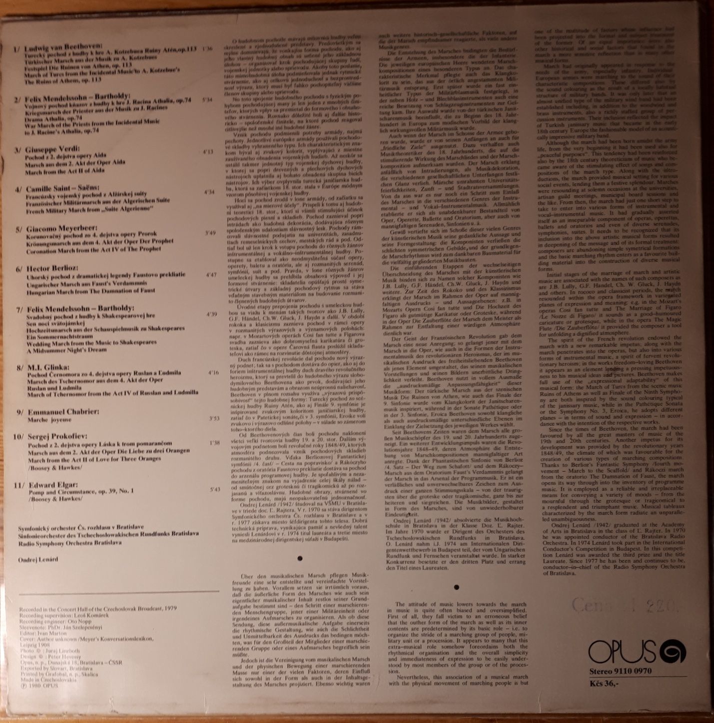 Płyta winyłowa - Famous Symphony And Opera Marches, LP, Stereo, EX/EX