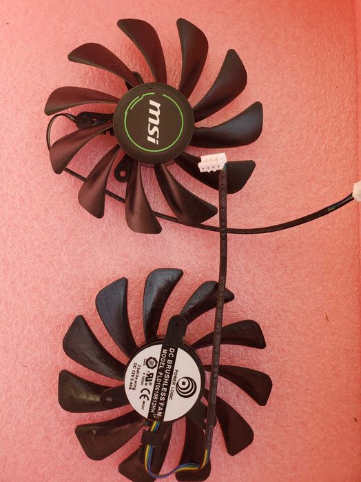 Вентилятор видеокарт MSI Gigabyte PLD10010  95мм
