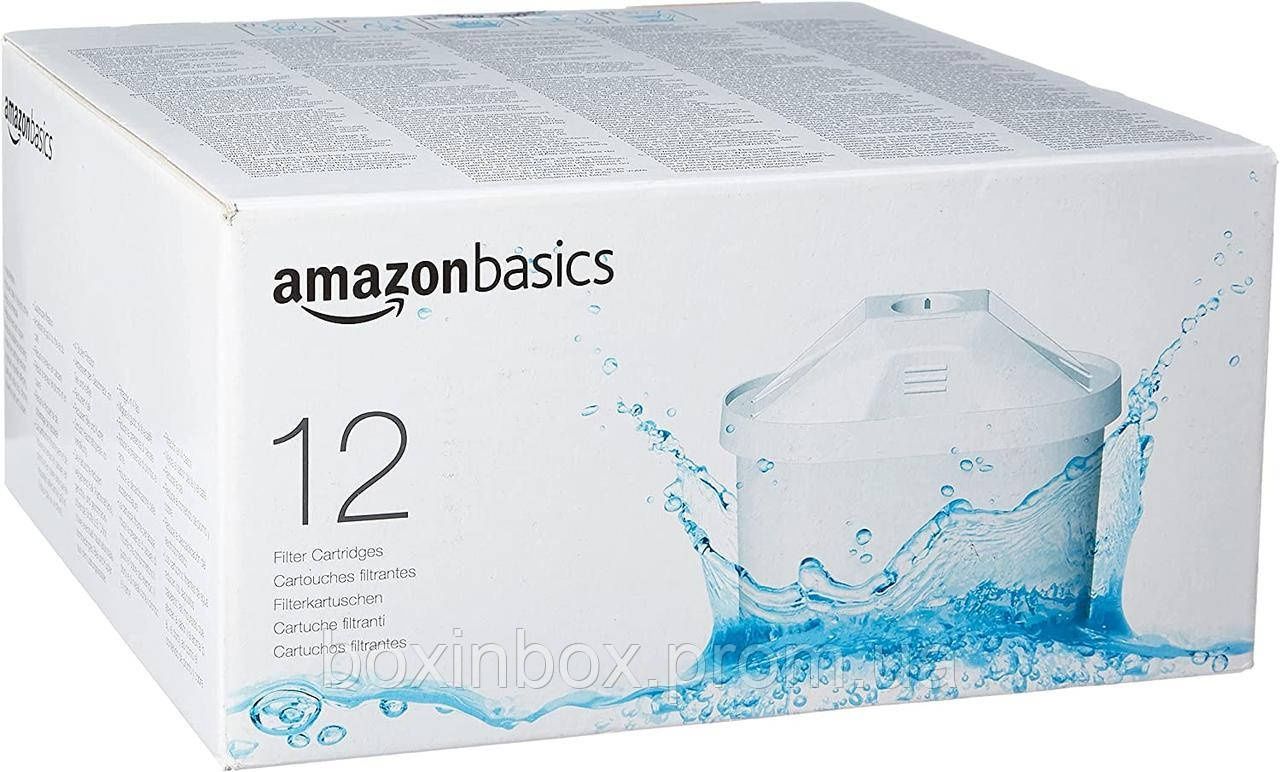 12 картриджів для фільтрів води Amazon Basics (BRITA Maxtra)