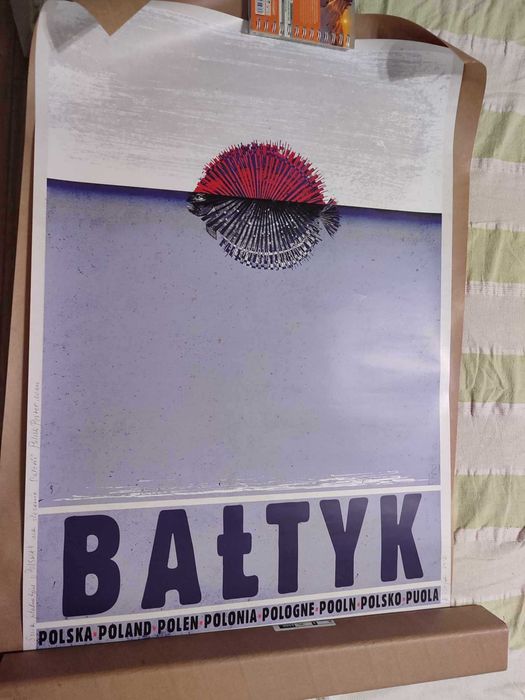 Bałtyk, polski plakat turystyczny, Ryszard Kaja