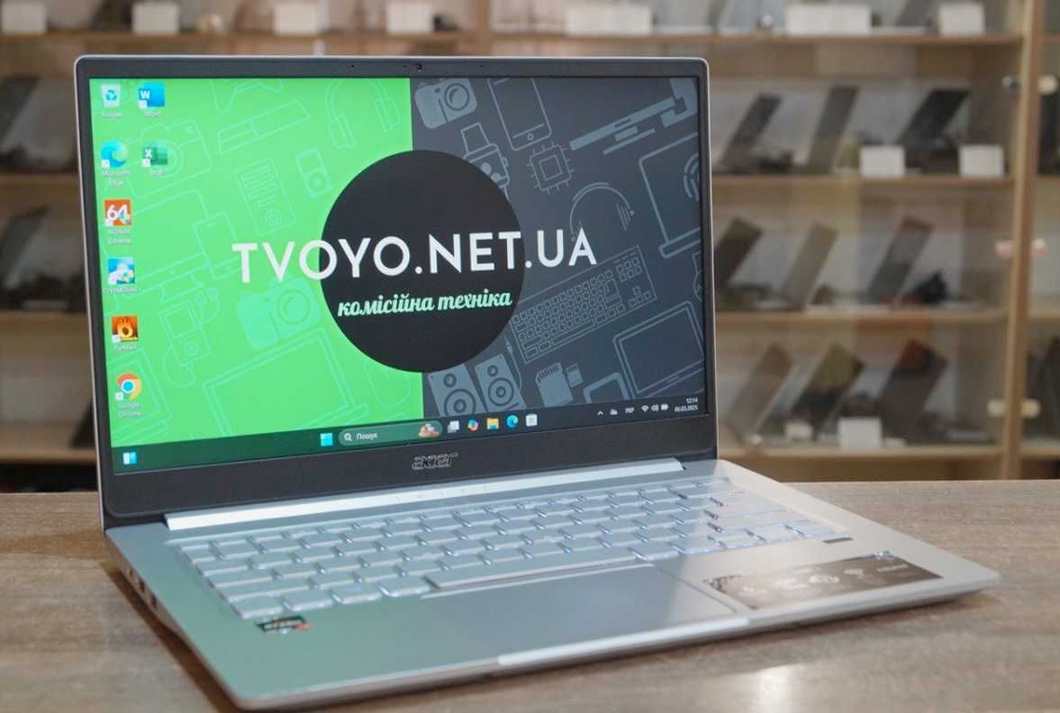 ГАРАНТІЯ Acer Swift (FullHD IPS/AMD Ryzen 7 4700U/RAM 8/SSD 256)TVOYO