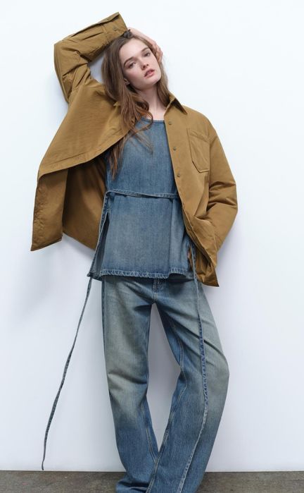 Стильная трендовая Куртка Рубашка ZARA р-р XS-S