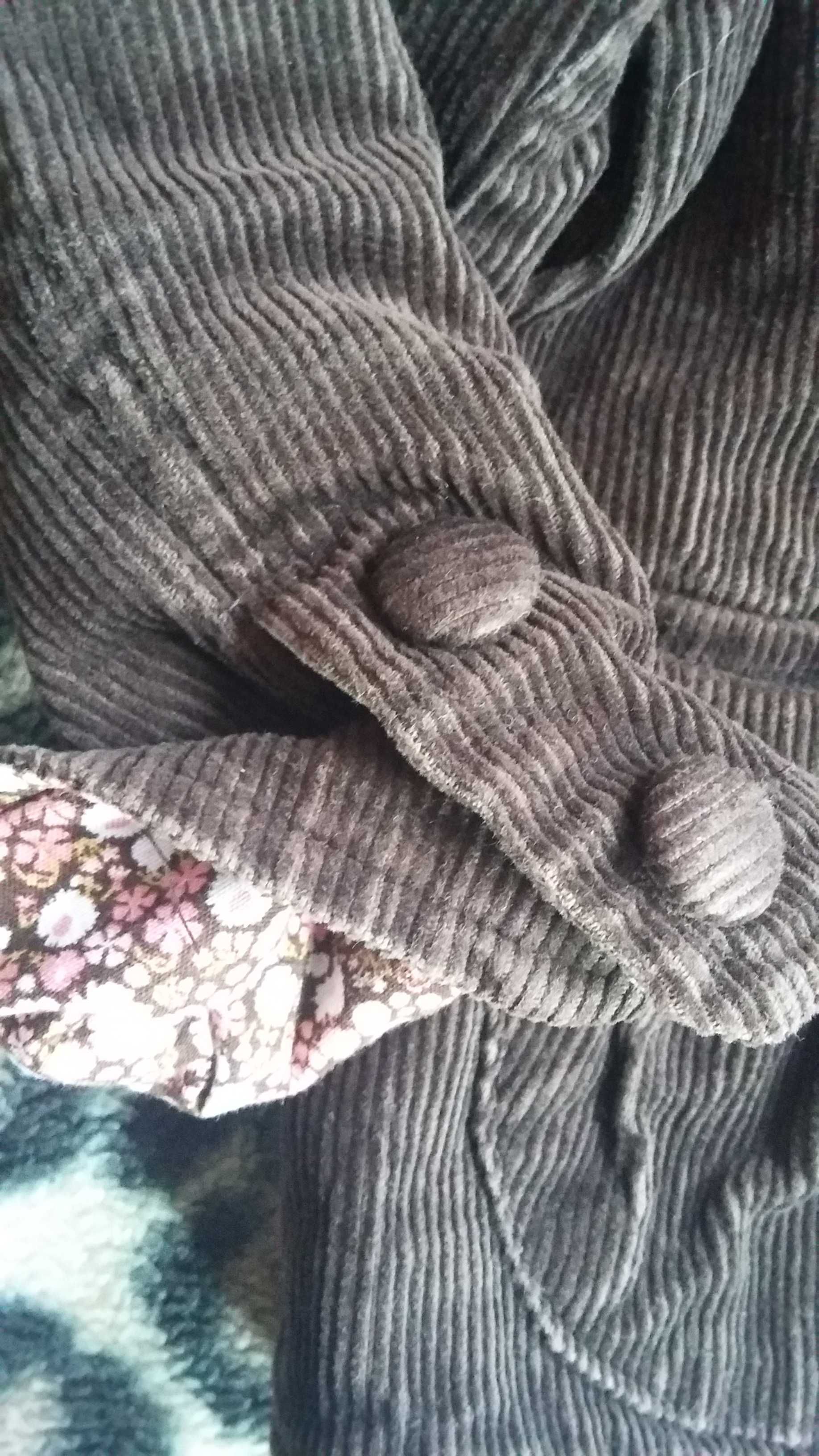 Kurteczka / marynarka H&M 86 cm brązowa sztruksowa