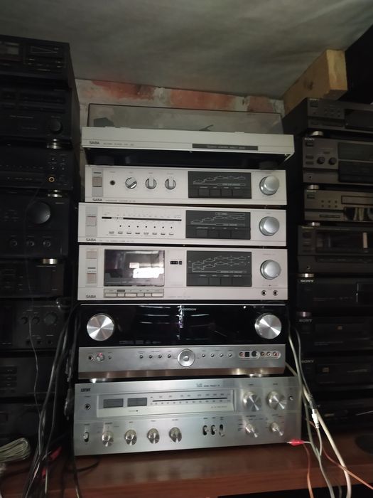 Zestaw  SABA Sony  Grundig Technics Sherwood Jvc