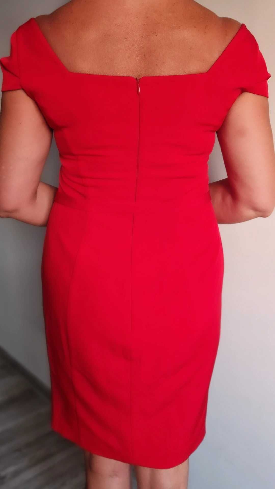 Suknia wizytowa elegancka czerwona