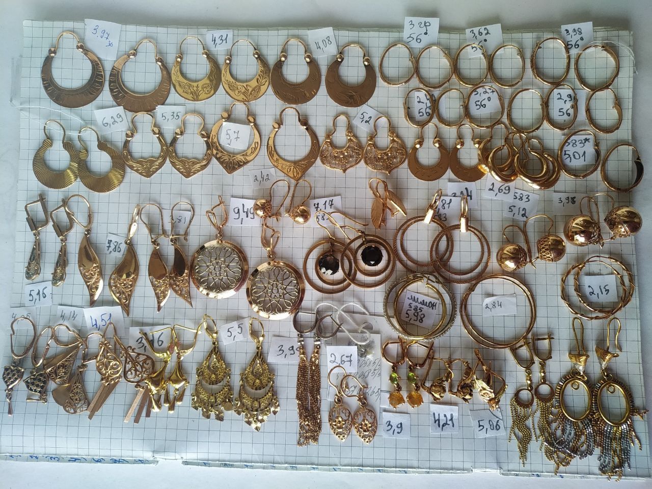 Золотые серьги 583,585 проба ссср