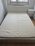 Lozko ikea Malm z materacem  140/200  ODBIÓR DO JUTRA