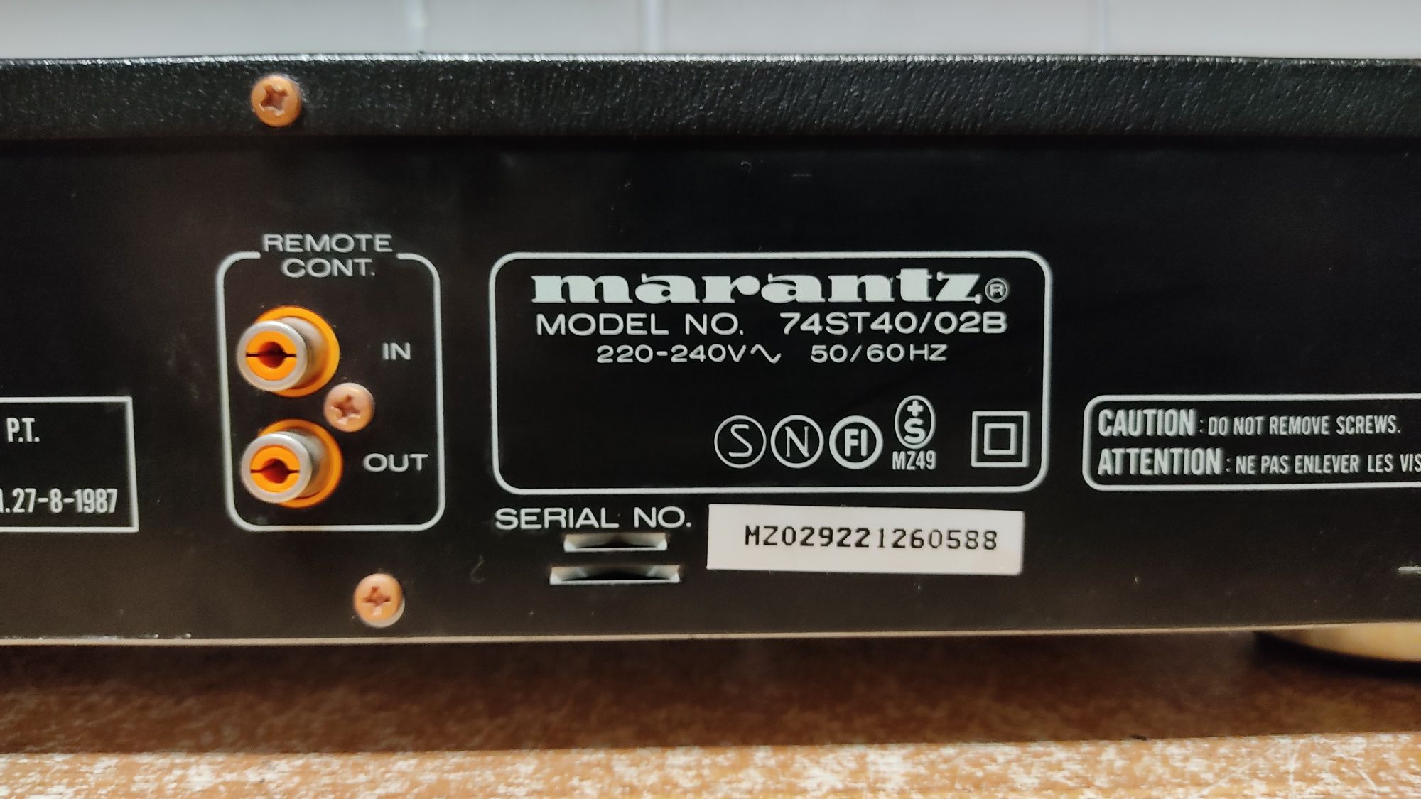 Tuner radiowy MARANTZ 74st40/02b