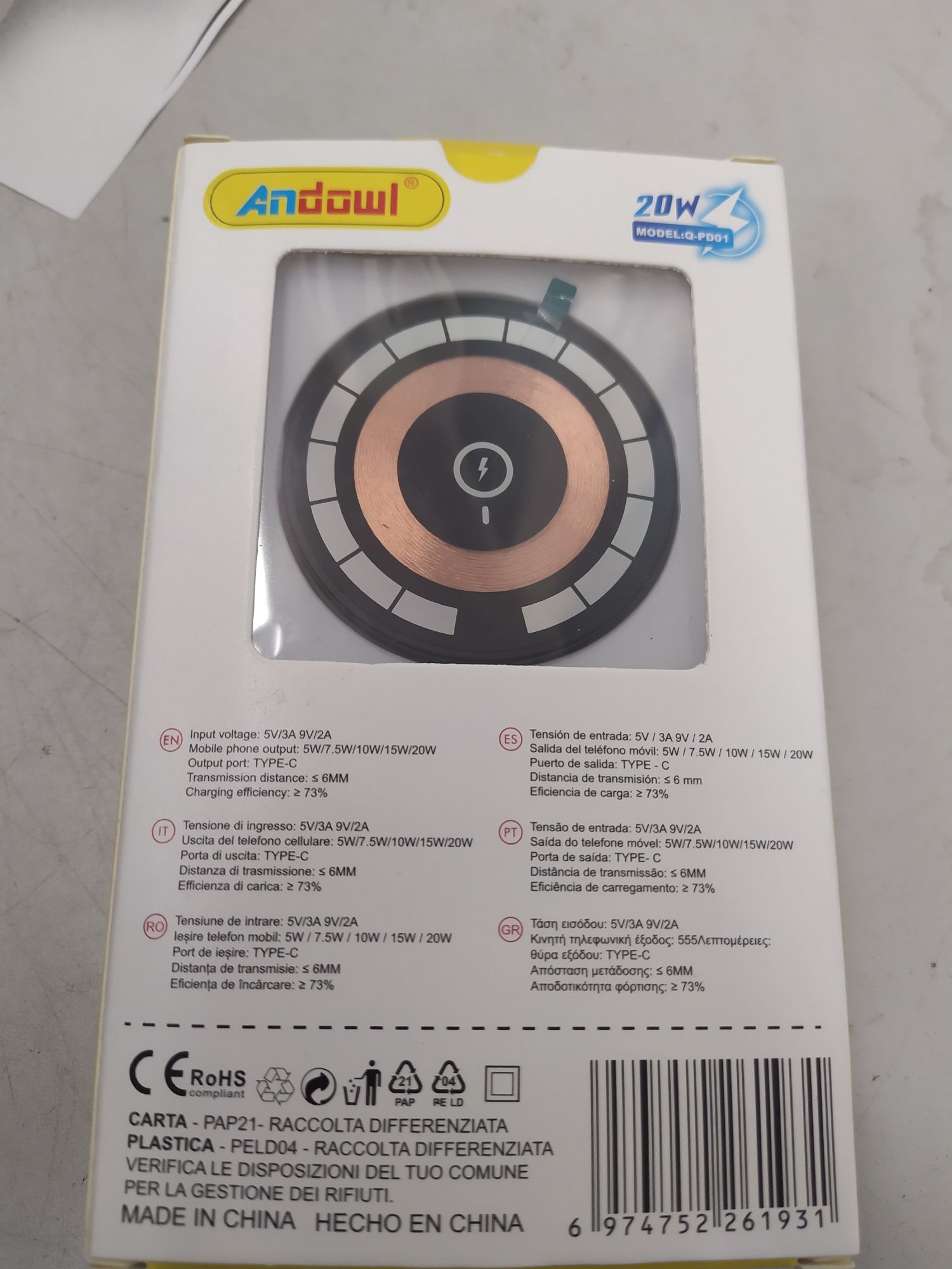 Carregador wireless magsafe