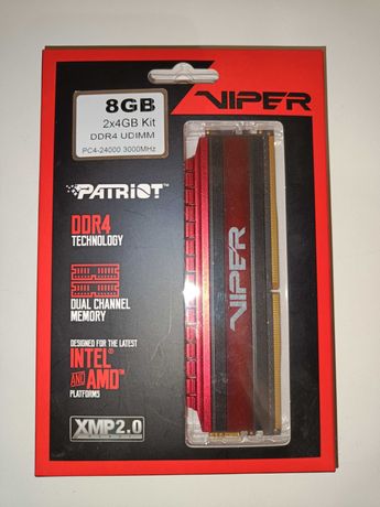 Pamięć RAM Patriot viper 4 8GB 2x4GB DDR4 3000MHz używane