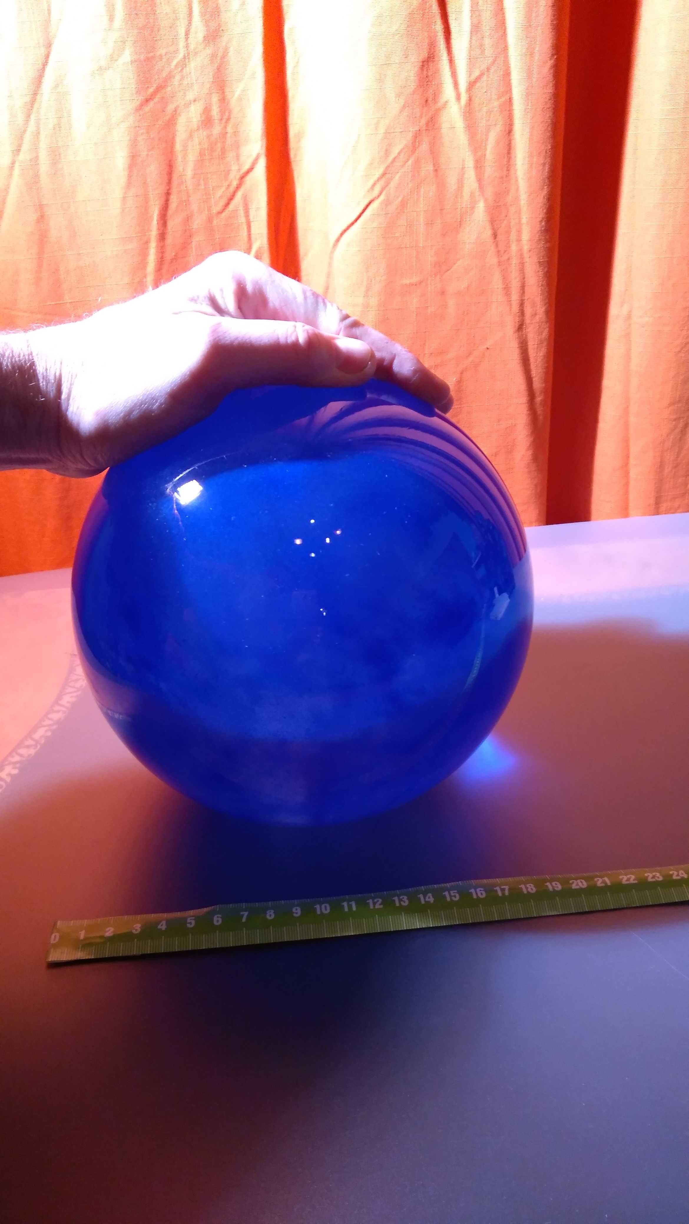 Kula błękitna kryształowa  FENG SHUI szczęścia domowego o śred. 20 cm.