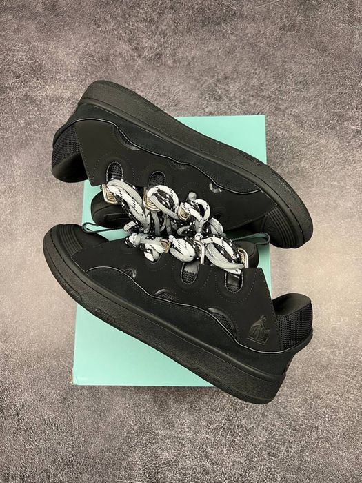Lanvin Curb Sneakers Black Grey Premium