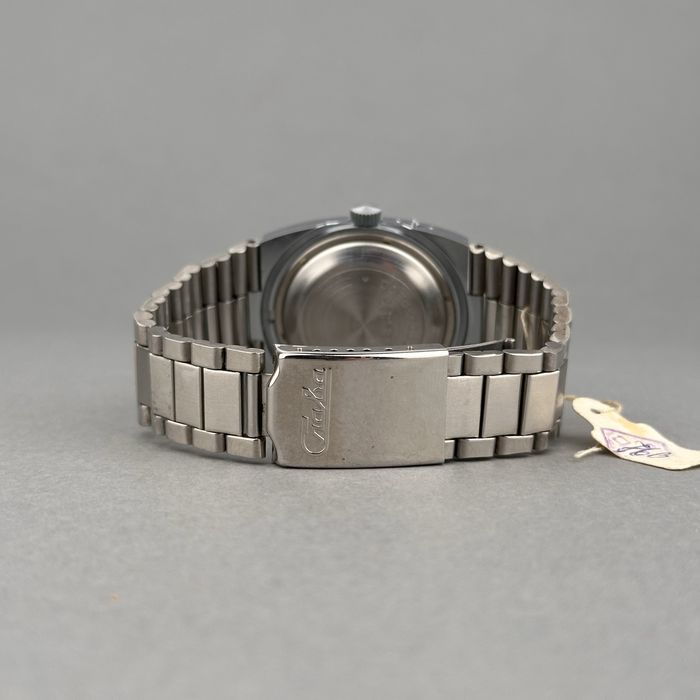 Zegarek vintage Slava – Tank | czarna tarcza | dzień + data | USSR