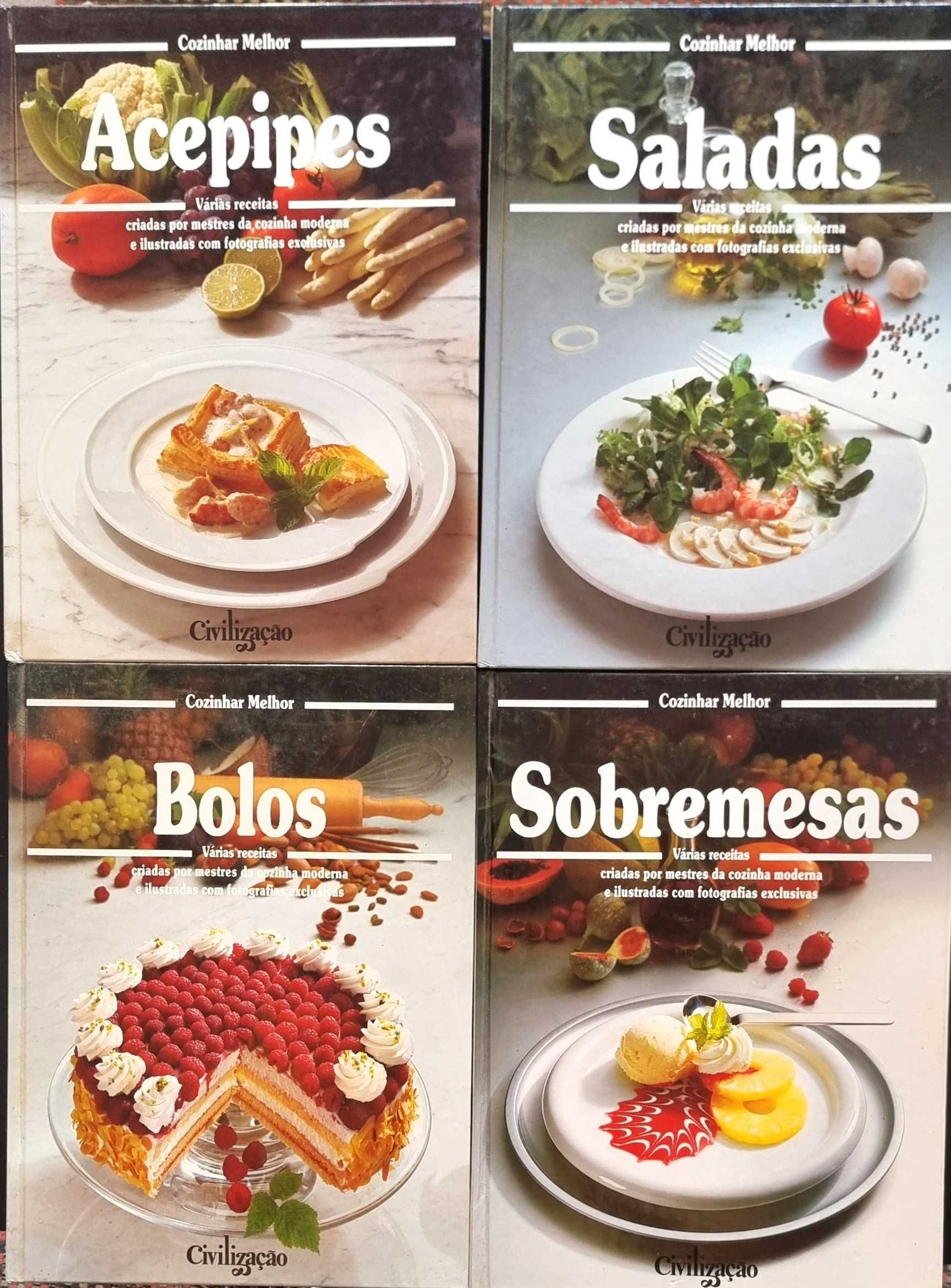 Livros de Culinária "Cozinhar Melhor" - 10 volumes