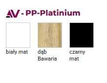 Drzwi Loft 30 Czarny Mat Bezprzylgowe Pochwyt Wpuszczany z lewej 90