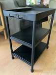 IKEA KORNSJO Stolik, czarny, 50x35 cm