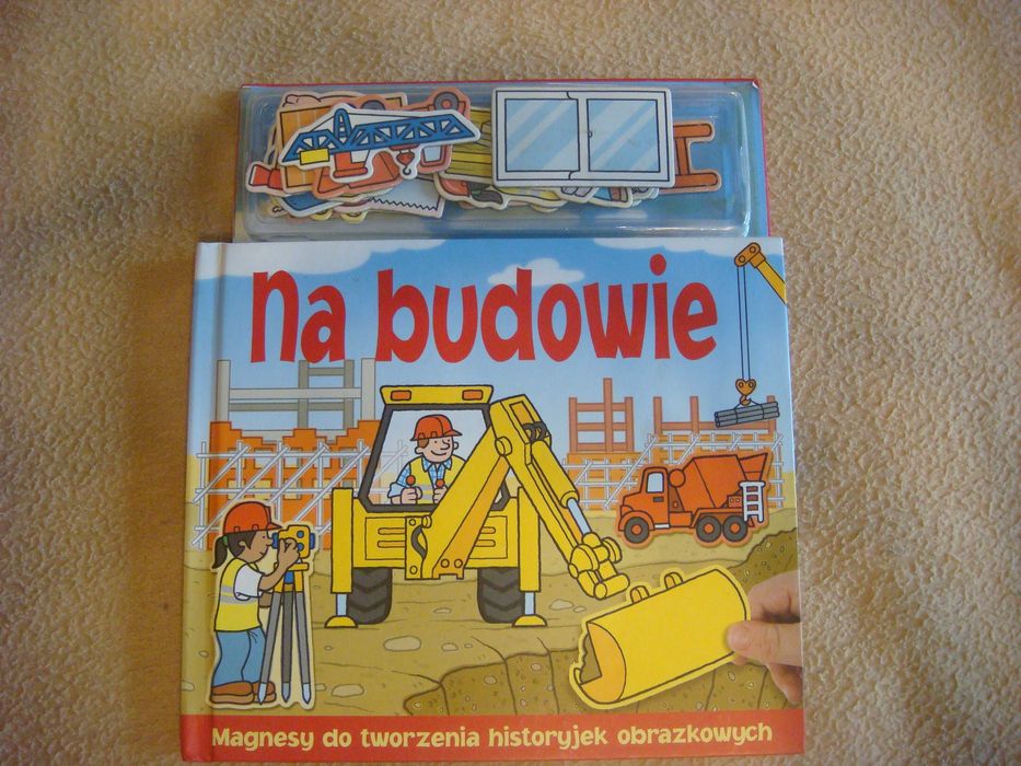 magnetyczna książka dla dzieci „Na budowie”