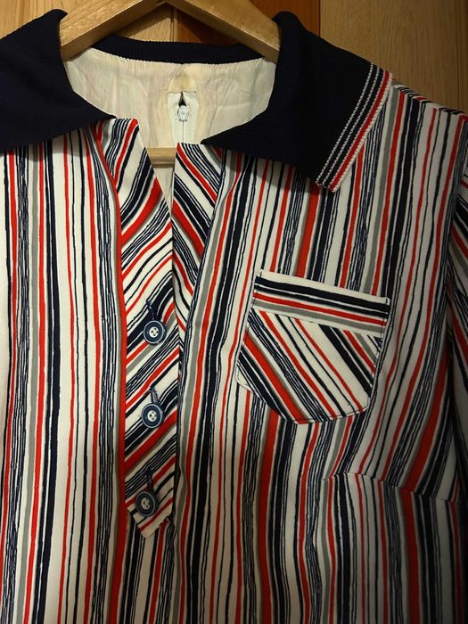 Sukienka w paski z kołnierzykiem rozm 38/40