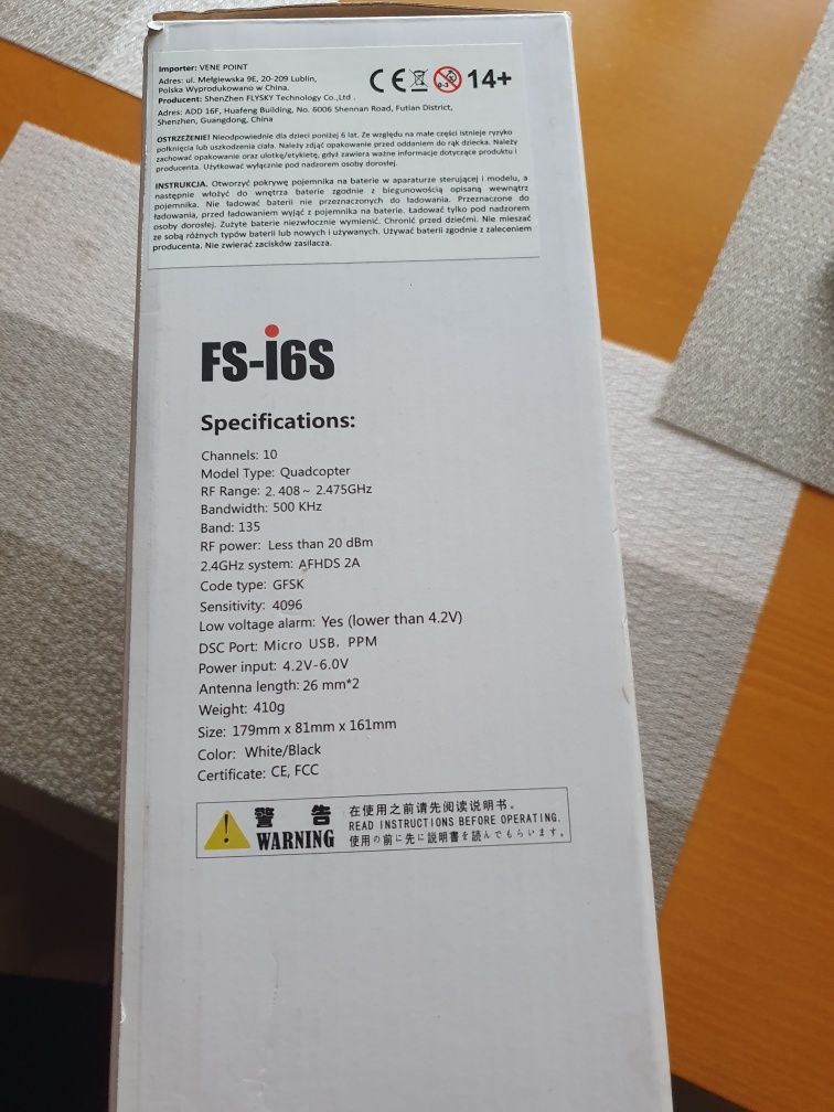 Nowa Aparatura RC FS-I6s + odbiornik FS-IA6B