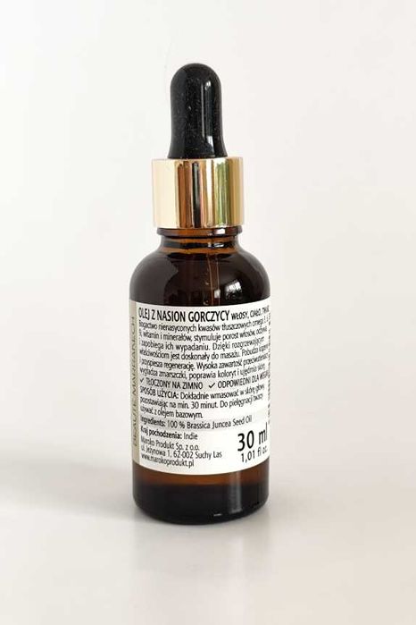 Olej z nasion gorczycy kosmetyczny Mustard Oil Maroko Beaute Marrakech