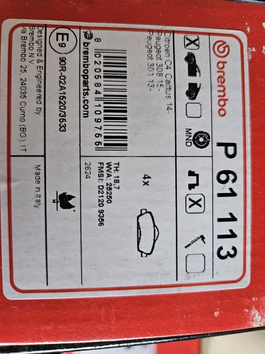 Discos e pastilhas Brembo