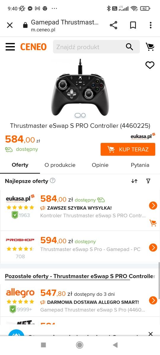 Thrustmaster eswap s pro kontroler pad Xbox x s one pc