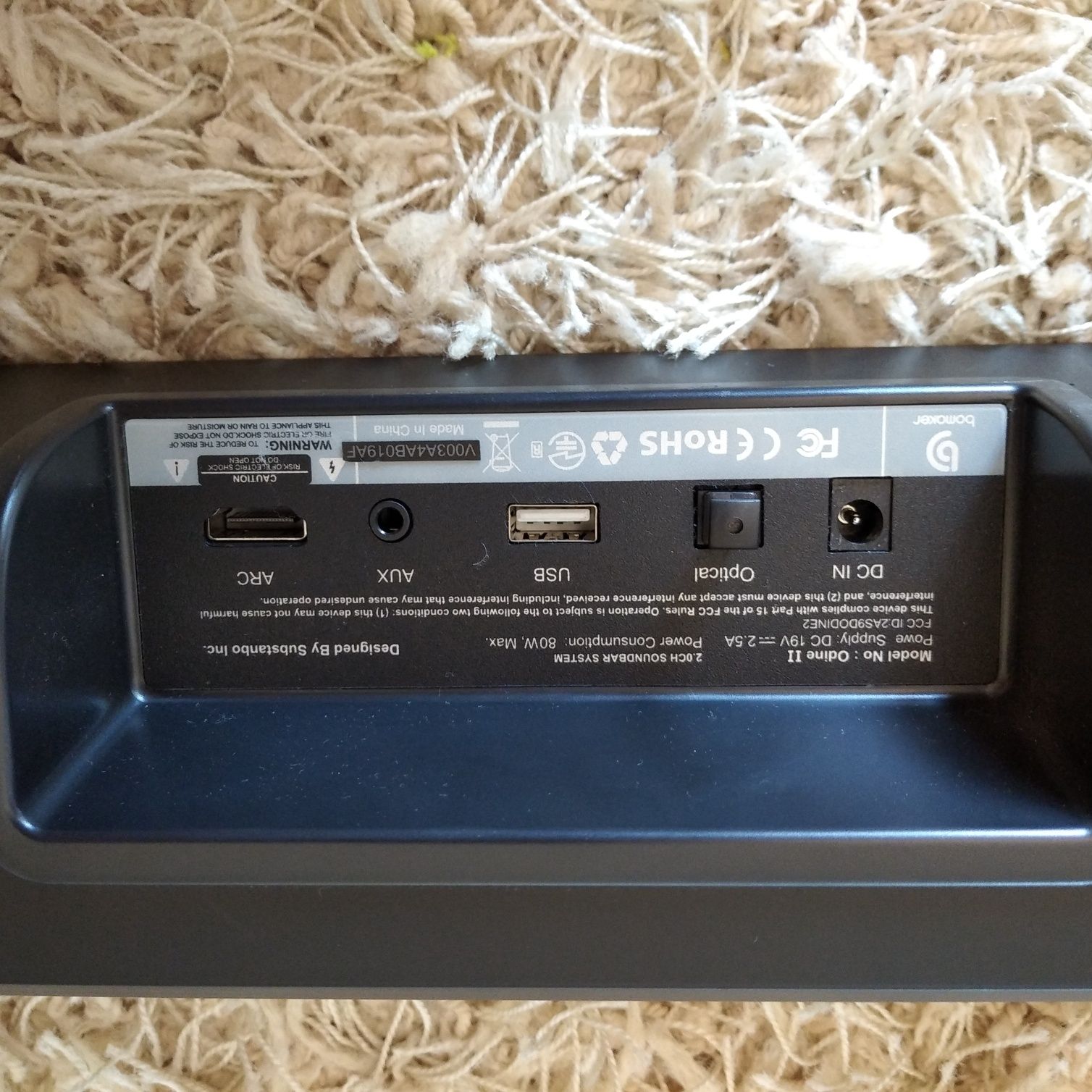 SOUNDBAR ODINE II Bomaker 2.0CH Soundbar system