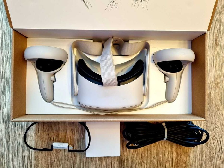 Gogle VR Oculus Quest 128 GB - zestaw ( gwarancja do lipca 2024 )