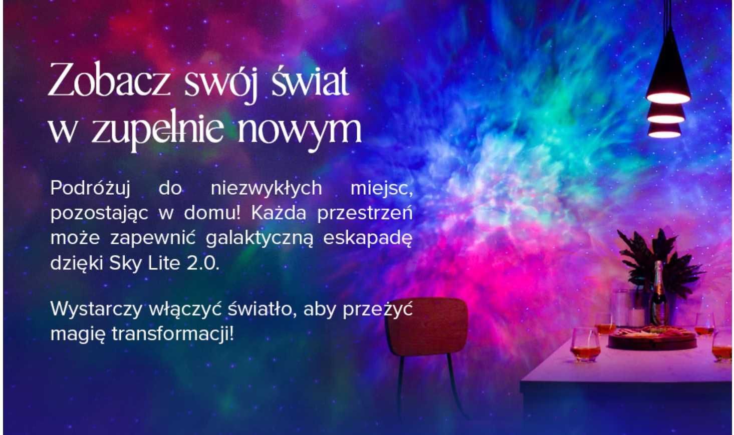 Projektor nieba gwiazd galaxy Sky Lite RGB + APP