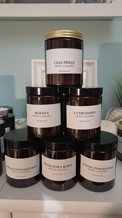 Świeca sojowa 180ml Świąteczne drzewko